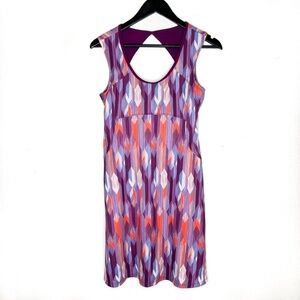 Prana Dress Calico Dress Pink Color Sleeveless
